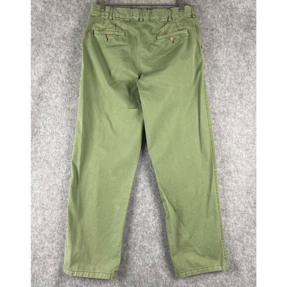 Rails Chino Pants Mens 32x30 Green Twill Flat Front Straight Casual Preppy - Picture 7 of 14